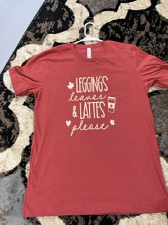 Bella Canvas   Rust colored T Shirt